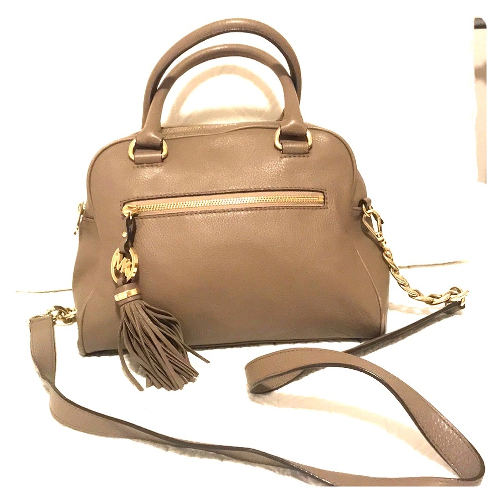 Beige Michael Kors purse